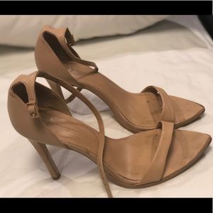 Nude Zara stiletto sandals